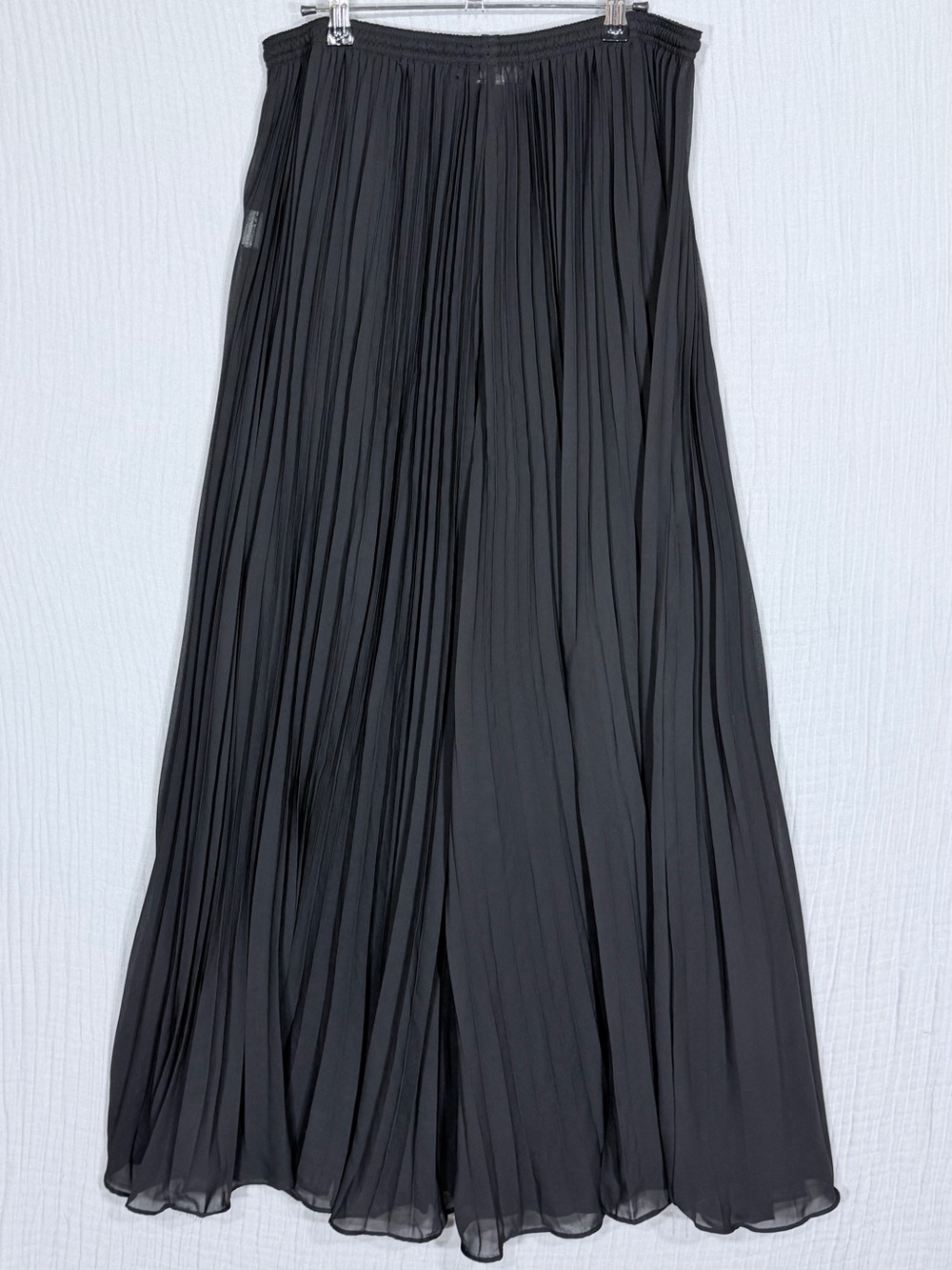 VENUS Black Sheer Pleated Wide Leg Cover-Up Pants – Size M - Picture 7 of 7